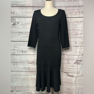 Soft Surroundings Raffinato Black Knit Dress Medium